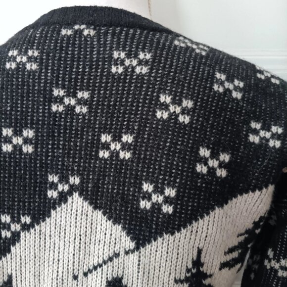 J. Crew Oversize Wool Fair Isle Snow Mountain Trees Sweater - Picture 5 of 8